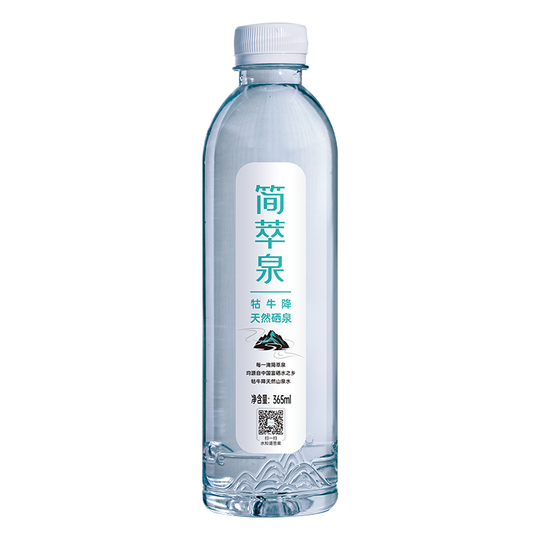 简萃泉天然富硒矿泉水-365ml装