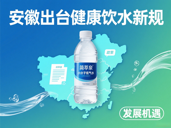 安徽出台健康饮水新规，简萃泉小分子低氘水迎发展机遇